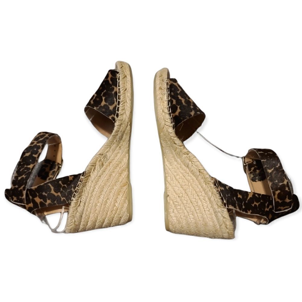 J. Crew Animal Print Espadrille Size 8 - Picture 4 of 9